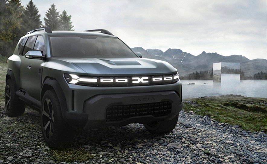 Dacia Bigster Concept, trois quarts avant, en extérieur