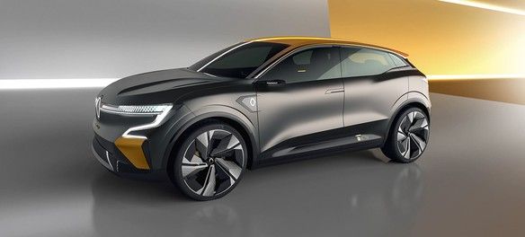 Concept Mégane eVision, trois quarts avant, décor doré